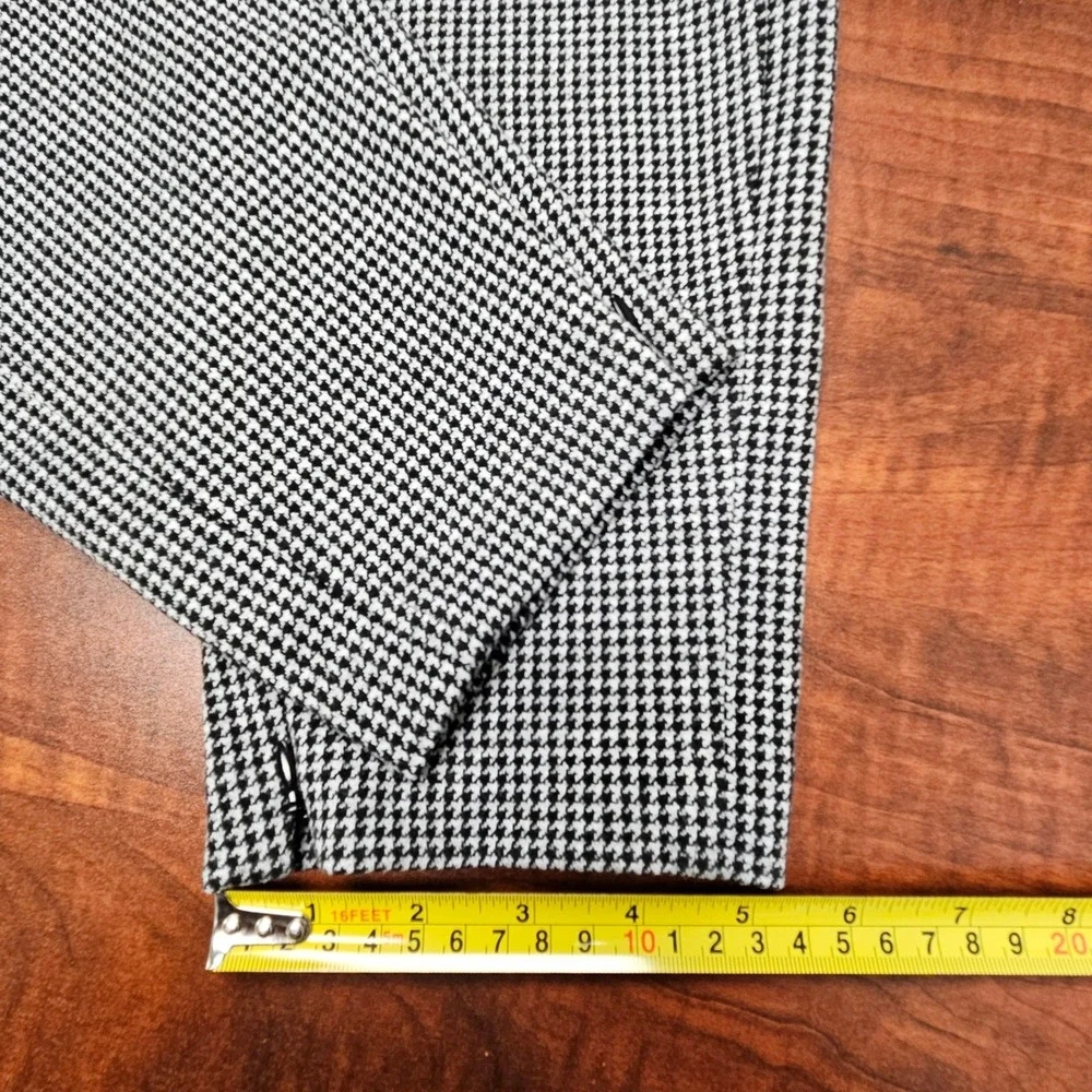 Talbots‎ Soho Ankle Pants Womens 16 Houndstooth Pull On Career Stretch Knit
